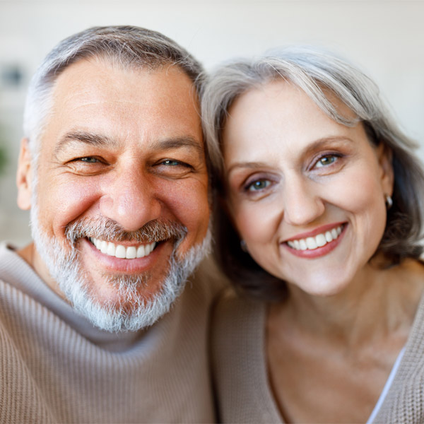 couple smiling together