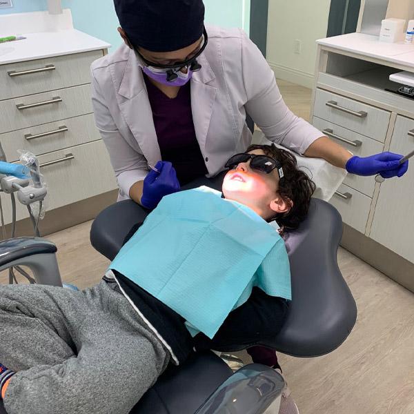 patient in dentist chair