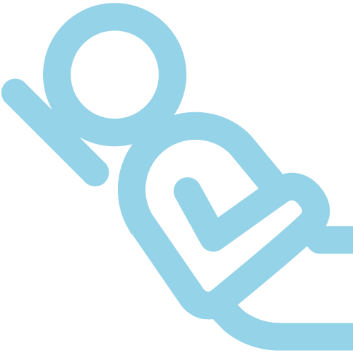 reclined person icon